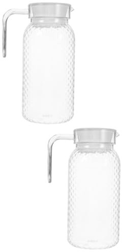 PRETYZOOM 2 Piezas Olla De Corbata Recipiente De Agua Grande Contenedor De Agua Maquina Para Hacer Te Jarra De Bebida Hervidor De Agua Jarras Claras Olla De Agua Jarras De Agua Acrílico