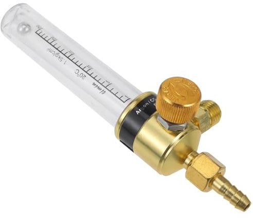SOLUSTRE Barometer Flow Meter Regulator Argon Flowmeter Carbon Dioxide Flowmeter Carbon Dioxide Flow Indicator Flowmeter for Home Gas Flowmeter Measurement Tool Golden Plastic