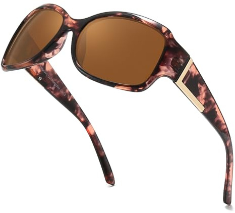 LVIOE Womens Polarized Sunglasses Anti Glare UV400 Protection | Stylish Design for Outdoor Activities