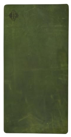 CHARLIE LONDON Leather Desk MAT-Waterproof Laptop MAT for Desk-1.1-1.8MM THICK-80X40 CM Topper-Travel Friendly Keyboard MATS for Desk in 4 Elegant Color (Green)