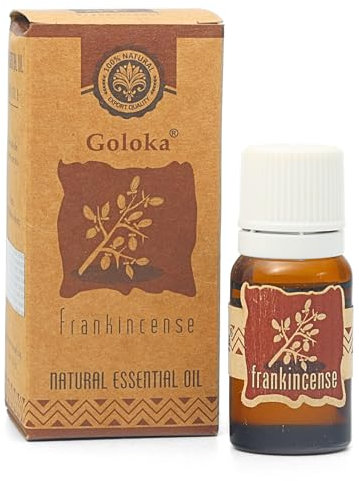 Goloka Ätherisches Öl – 100% natürliches Duftöl für Aromatherapie, Raumduft, Diffusor, Duftlampe, Luftbefeuchter, Duftkerzen und -Seifen (10 ml, Weihrauch)