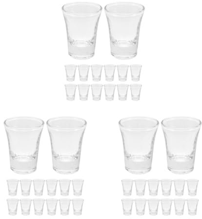 PartyKindom 72 Pcs First Holy Communion Cups Set of Glass Sacrament Cups for Baptism Parties Religious Ceremonies
