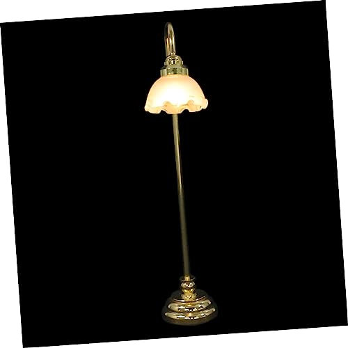 BESPORTBLE Mini House LED Floor Lamp Battery Operated Dollhouse Decoration Light No Wiring Required for Micro Landscape and Home Adornment Design Creative