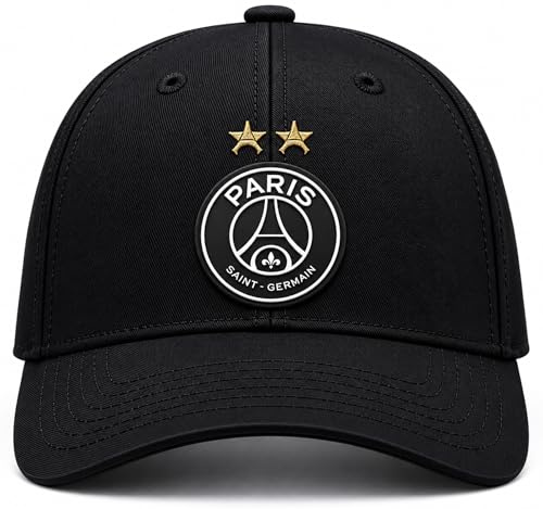 PSG Casquette 2 étoiles - Collection Officielle Paris Saint-Germain - Taille réglable