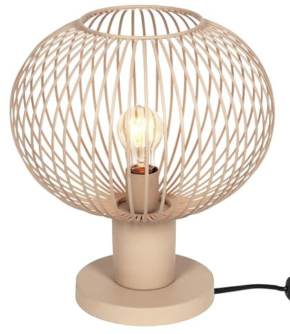 Trio Leuchten Tischleuchte Gila 565790166, Metall sandfarbig, exkl. 1x E27