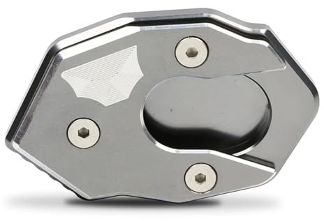 SLAHAJ Montageständer für Motorrad Passend Für Kawasaki ZX6R ZX10R Z1000/SX Z800 Z900 Z650 Z750. Passend Für Ninja1000 650R. Ständerfuß-Seitenständer-Verlängerungspad. Motorradständer(Titanium)