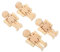 Holibanna Lot De 4 Figurines En Robot Dessin À Vapeur Casse-Noisette En Peinture Décorative En Casse- À Peindre Figurines En Naturel Corps Figurines En
