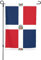 Bandera decorativa de jardín de República Dominicana de 12 x 18 pulgadas, antiarrugas y antidecoloración, adecuada para jardín, patio, césped, balcón