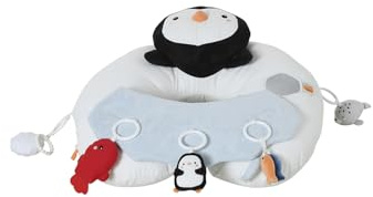 VERTBAUDET Baby Activity-Kissen weiß pinguin