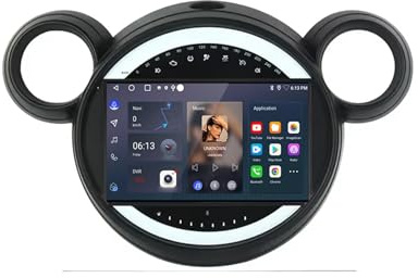 Touchscreen Auto Navigator Navigation für BMW Mini Cooper Landgenoot R56 R60 2011-2013 mit Bluetooth Fm Radio, Mirror Link, USB, Aux, WiFi mit Bluetooth, 4 Kern 2G+32G