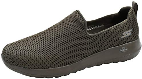 Skechers Men's Go Max-Athletic Air Mesh Slip on Walking Shoe, Khaki, 11 UK