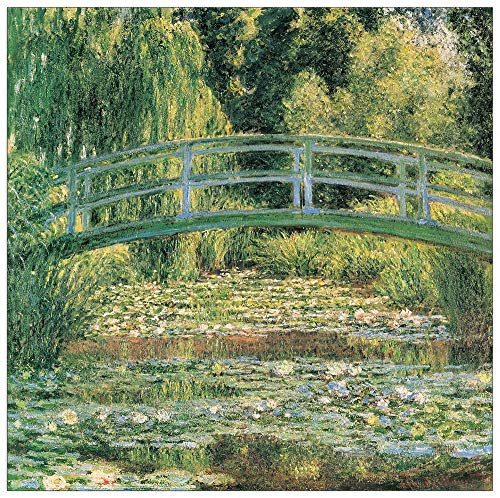 Artopweb TW16943 Monet - Le Pont Japonais Panneaux Décoratifs, Multicolore, 70x70 Cm