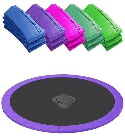 Andreas Dell Randabdeckung Federabdeckung Randschutz Schutz für Trampolin, Größe: Ø 460 cm, Farbe: Lila