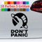 generisch Don´t Panic Sticker Autoaufkleber Save The World Friday for Future Greta 70-Schwarz 41x29cm