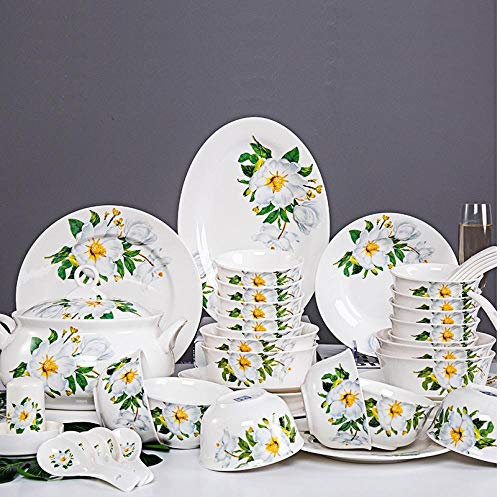 TasseWilde Lilie Bone China Geschirr Keramikschalen und Geschirr setzen Hotel nach Hause-D-56