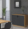 Kommode Stilo 100 cm Esszimmer Landhaus Grau Eiche Artisan Buffet Küche Anrichte