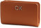 Calvin Klein Damen Geldbeutel Re-Lock Bifold French Wallet Groß, Braun (Cognac), Einheitsgröße