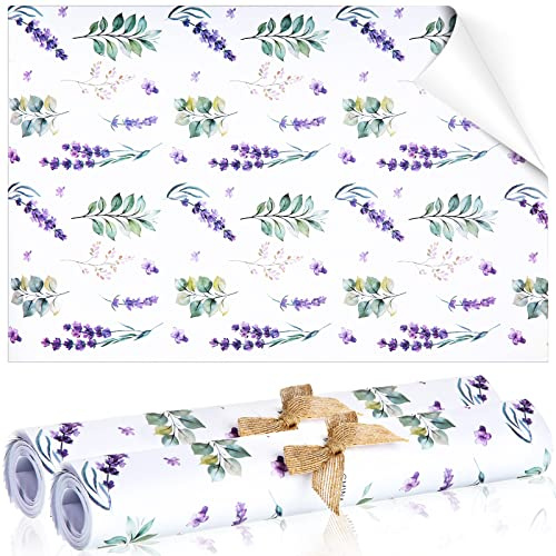 Geelin 20 Schubladeneinlagen mit Lavendelduft, Nicht klebend, 35,6 x 49,5 cm, Blumenmuster, Papiermaterial