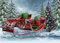 CORTOTO 2.1x1.5m Stoff Fotohintergrund Winter Szene Weihnachten Foto Hintergrund Schneeige Wald Landschaft Weihnachtsbaum Geschenke Fotografie Backdrops Foto Party Banner Dekor