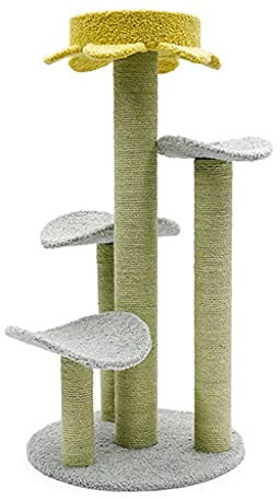 N/A Lotusblatt Katzen Klettergerüst Katzennest Katzen Baumhaus Plattform Regal Greifbrett Sisal Hanf Katzen Spielzeug Haustiermöbelzubehör (Color : D) Double The Comfort