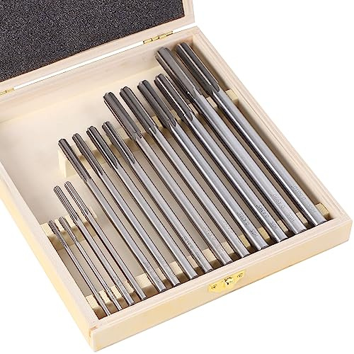 H.S.S Chucking Reamer Set 14pcs - 0.1240 Thru 0.5010 HSS M2 High Speed Steel, Straight Flute, Right Hand Cut