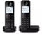 Philips Duo D2702B Schnurloses Festnetztelefon, 11,6 cm (4,6 Zoll), vertikales Mikrofon, Freisprecheinrichtung, bis zu 14 Stunden, optimierte Antenne, Zwei Telefone, Schwarz