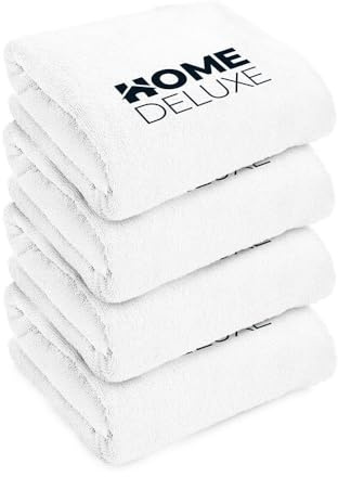 Home Deluxe - Handtuch 4er Set - 40 x 70 cm, 100% Baumwolle I Badetuch Saunatuch Strandtuch Handtuchset