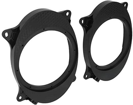6X9 To 6.5 Speaker Adapter 6X9 Speaker Adapter Black Abs 2Pcs 6.5Inch Black Door Speaker Adapter Spacers With 2 Wire Harness Replacement For Levin (6X9)