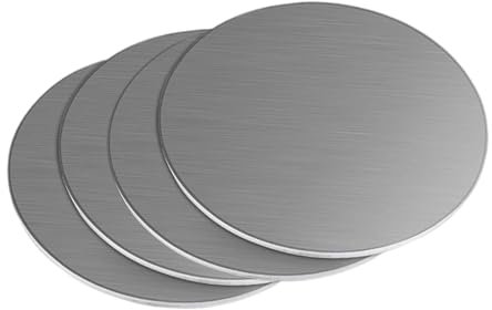 PHasz 4 Piezas Placa Circular De Acero Inoxidable Espesor 0.6Mm Diámetro 50-200Mm, Chapas Redondas De Acero Inoxidable Material Industrial,Diameter 50mm