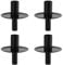 Azonelife 4 Pcs Metall Flaschen Kerzenhalter, Schwarz Kerzenhalter für Flaschen Flaschenaufsatz für Stabkerzen, Dekorativer Vintage Kerzenhalter für Weinflaschen oder Champagnerflaschen Dekoration