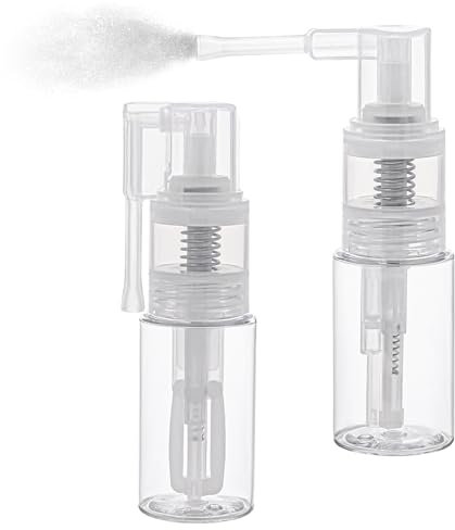 Jeffdad 2 pulverizadores de purpurina de 35 ml, botella vacía de plástico transparente multiusos para pasteles, manualidades, álbumes de recortes, tarjetas, 2 unidades, 575169_1_rJBQE6Uwf