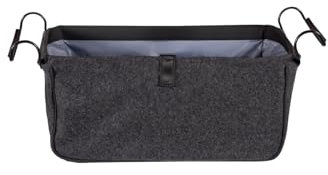 Saljol Designertasche von JOST für Saljol Wohnraumrollator, praktisches Zubehör, 20 kg Traglast, Filz Grau
