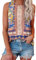 Tank Top Damen Ist Bügelfrei Ärmellose Blusen Sommer Lässiges Basic Oberteile Boho Rosa L