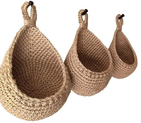 KCHYCV Cestas colgantes para macetas, macetas de colores para colgar en la pared, para decoración de interiores y balcones (XS)