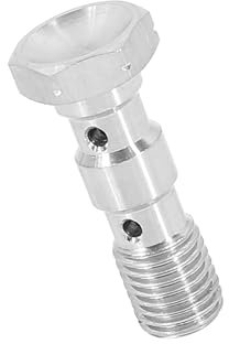 Partuto M10x1.25 Metric Thread Double Banjo Bolt Brake Fitting Adapter Replacement