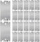 Inkoby Nail Plate for Wood Studs Cable Protector Plate Steel Plate for Wood Stud Anti Nail Protection Plate
