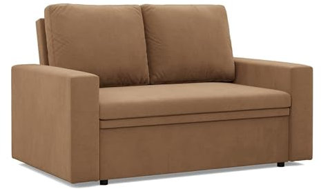 Mebligo - Sofa 2 Sitzer mit Schlaffunktion 148 x 90 x 87 cm NEO Kollektion, kleines Schlafsofa mit Bettkasten, Wohnzimmerstück