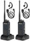 Retevis RT86A Walkie-Talkies mit großer Reichweite, Robustes Funkgerät mit Mikrofon, Gruppenruf, einfaches Pairing, für die Bauindustrie（2 Stück）