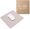 SenseAGE Tappetino per mouse sottile per casa/ufficio, portatile, per computer e laptop, senza cuciture, base antiscivolo, compatibile con mouse laser e ottico, 22 x 22 cm, colore: rosa