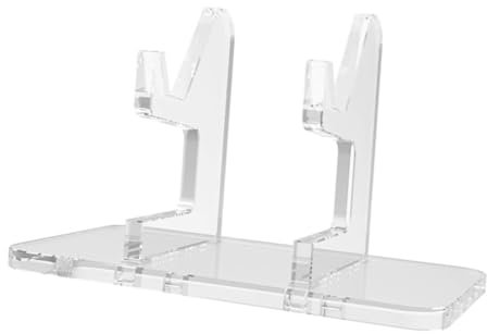 Angoily Acrylic Gamepad Holder and Headphone Storage Rack for Gamers Simple Game Controller Display Stand for Desk Compatible Game Controllers Design