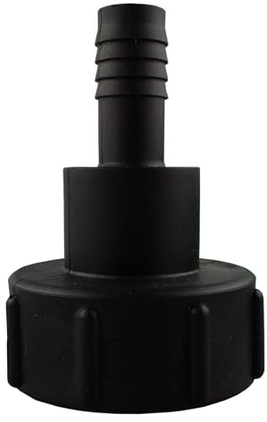 IBC Tank Fittings Selection - S60x6 & S100x6 Adapters - Male, Female, Threaded, Barbed, Valves, Spouts, MDPE Options (Hose Tail 3/4 (S60x6))