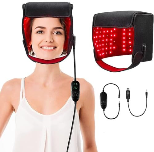 oiakus LED-Rotlicht-Therapiehut Für Das Nachwachsen Der Haare, Haarwuchskappe, 215-teiliges LED-Therapiegerät, 660 Nm Und 850 Nm LED-Therapiegerät – Bewährte Therapie Zur Behandlung Von Haarausfall