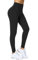 Enjoyoga Leggings Damen High Waist [mit Innentasche] -Blickdicht Sporthose Laufhose für Sport Yoga Gym -03(XXL, Schwarz)