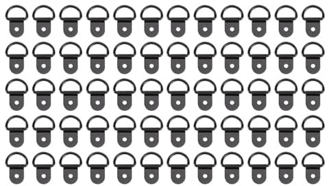 OSALADI 60piezas Ganchos D- Para Marco De Accesorios De Manualidades Color Negro Fáciles De Instalar Perfectos Para Colgar De y Espejos Casa y