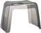 Tabouret de douche en acrylique avec poignée, design transparent, pieds en caoutchouc antidérapants, style intemporel, idéal pour une utilisation dans la douche