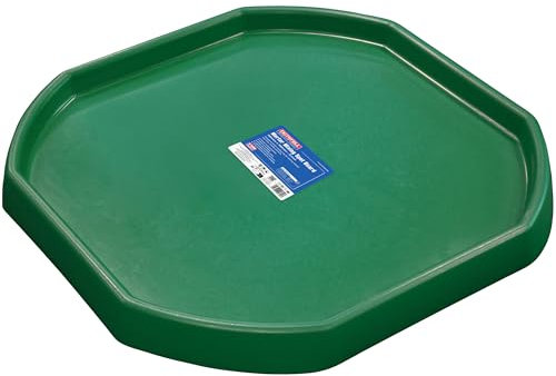 Faithfull Mortar Mixing Spot Board, Builders Tray for Cement, Plaster or Concrete - 980mm x 980mm - Green