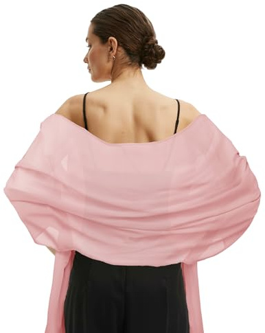 Stola Damen Festlich,Schals & Tücher Für Damen,Schals Für Damen,Stola Für Abendkleid,Chiffontücher,Pashmina Schal Damen,Schultertuch,Chiffon Schal,Schultertuch Damen Festlich,Stolen Elegante Schwarz