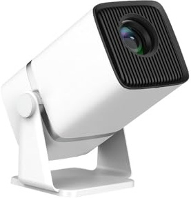 Mini proyector con WiFi y Bluetooth, 1080P 4K compatible con proyector portátil, soporte ajustable de 270°, proyector de cine en casa al aire libre con Android TV 13, 2.4G/5G, 300 ANSI Auto Keyston