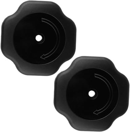 OSALADI 2 Piezas de Accesorio de Olla pomo de Cocina Ser manija de cocción perillas para Olla a presion perillas de plastico para Olla a presion - el plastico Black