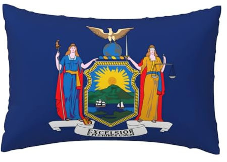 HJLUUFT Kissenbezug mit New York-Flagge, 45,7 x 30,5 cm, für Bett, Couch, Kissenbezüge für Erwachsene, Frauen, Mutter, Ehefrau